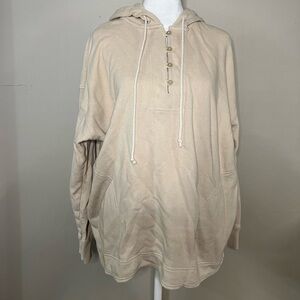 Aerie Cream Hoodie in a Size Small